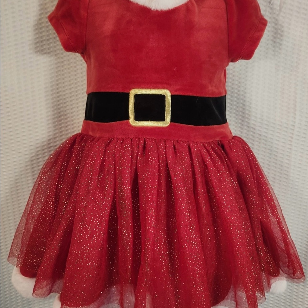 Festive Red Santa toddler dress